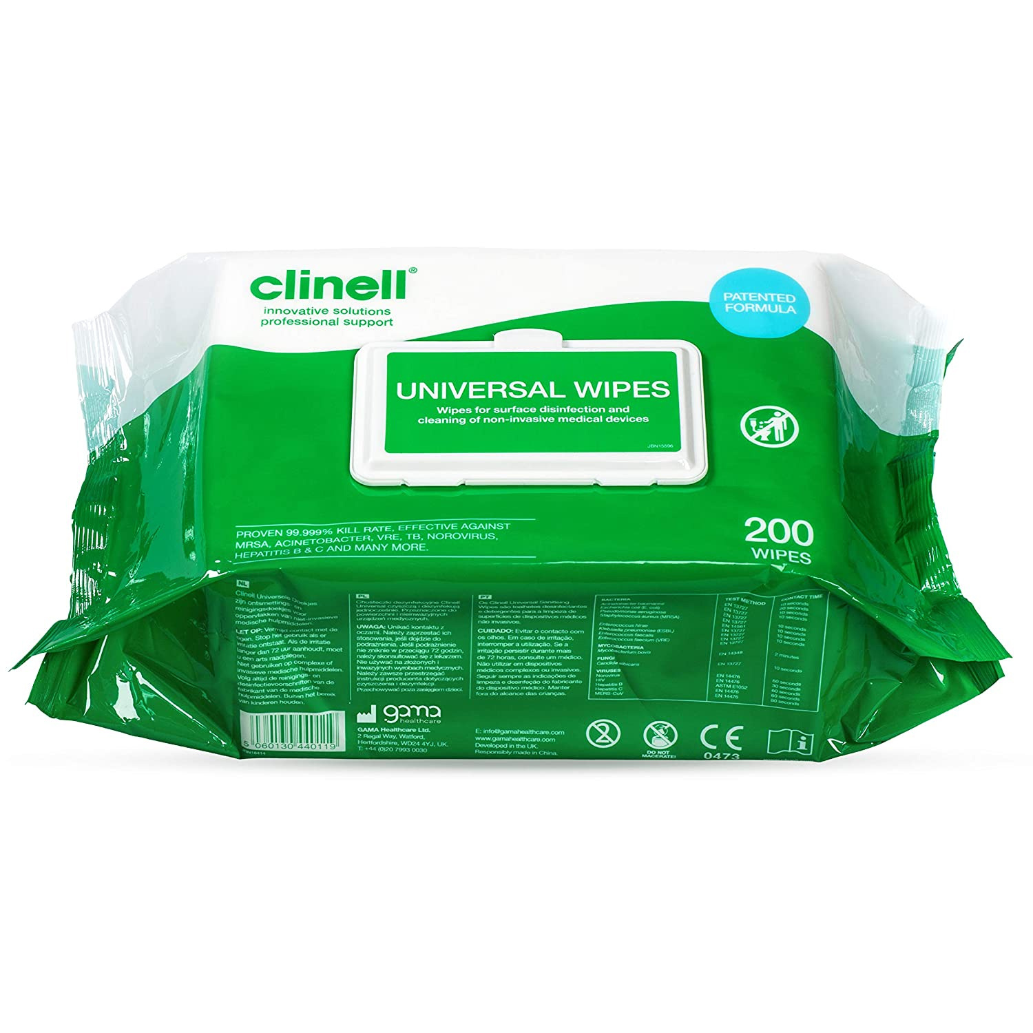 Clinell Universal Cleaning & Surface Disinfection Large Wipes