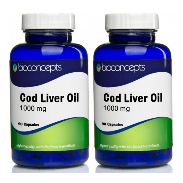 Bioconcepts Cod Liver Oil Soft Gels 1000mg Twin Pack