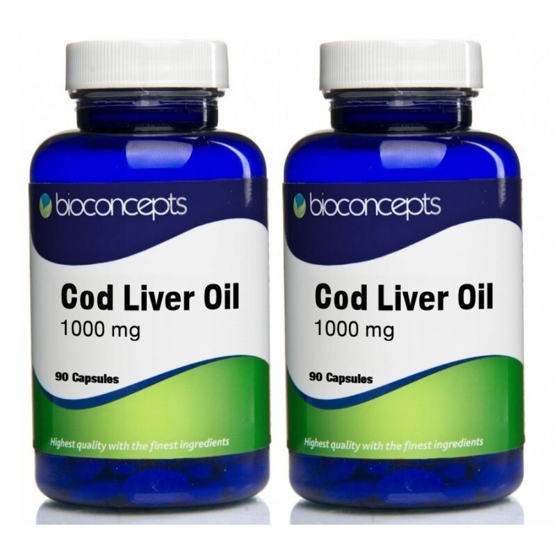Bioconcepts Cod Liver Oil Soft Gels 1000mg - Twin Pack