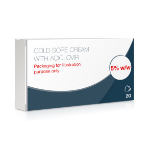 Cold Sore Cream Tube With Aciclovir 5%