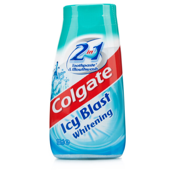 Colgate 2in1 Icy Blast Whitening Toothpaste & Mouthwash