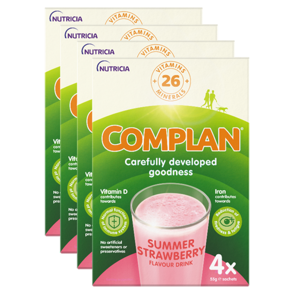 Complan Strawberry Nutritional Drink Multipack