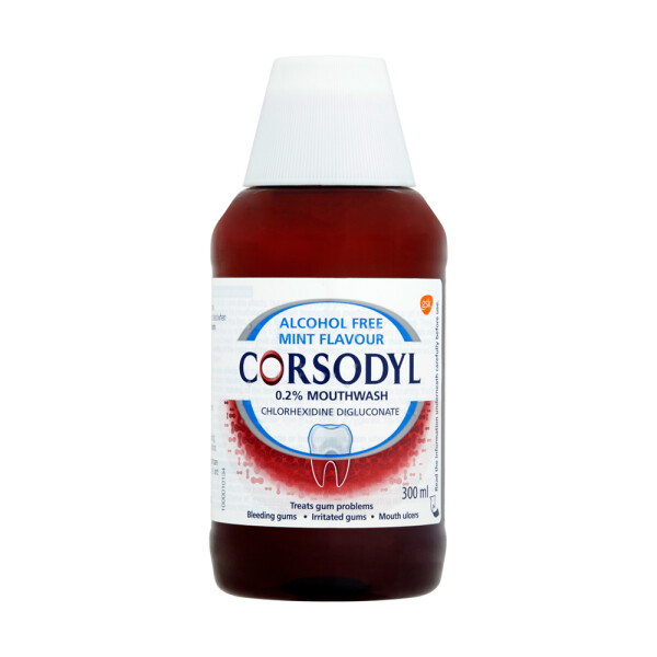 Corsodyl 0.2% Gum Problem Alcohol Free Mint Mouthwash   