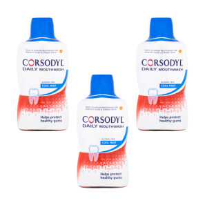 Corsodyl Daily Cool Mint Mouthwash - Triple Pack