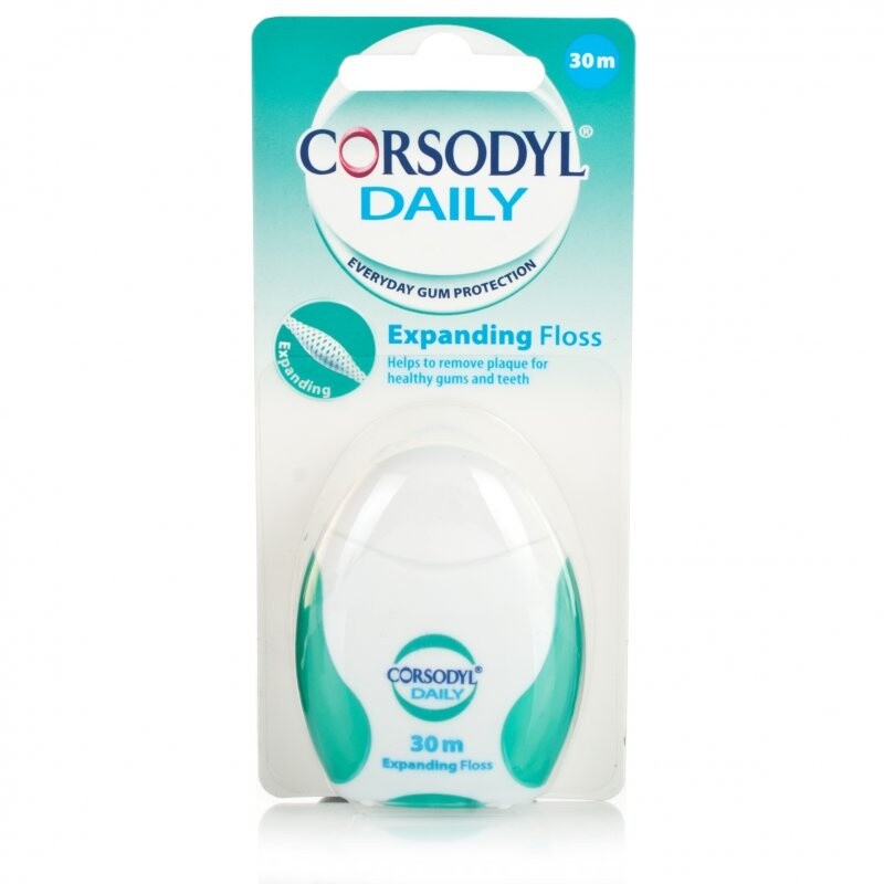 Corsodyl Daily Expanding Floss 30m
