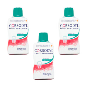 Corsodyl Daily Fresh Mint Gum Care Mouthwash Triple Pack