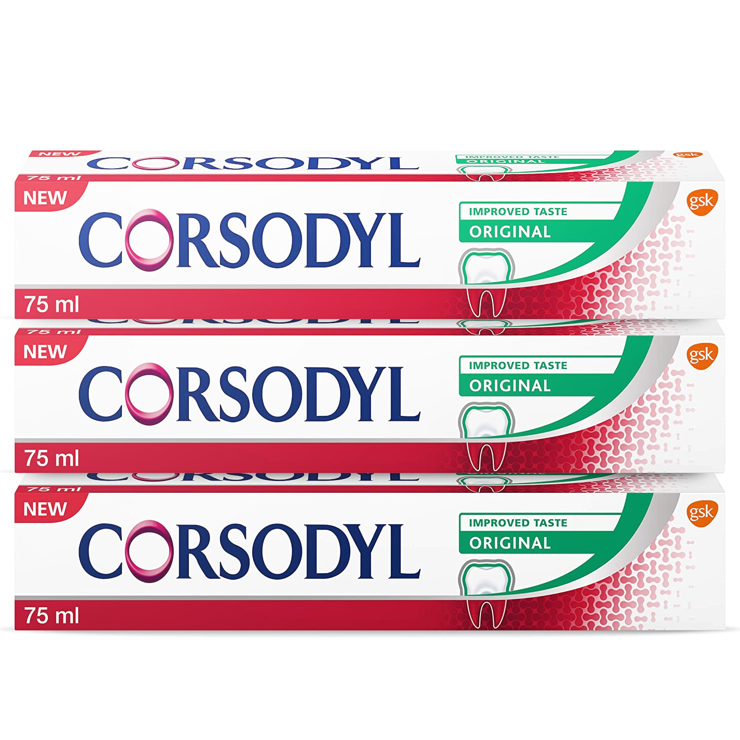 Corsodyl Daily Gum & Tooth Paste Triple Pack