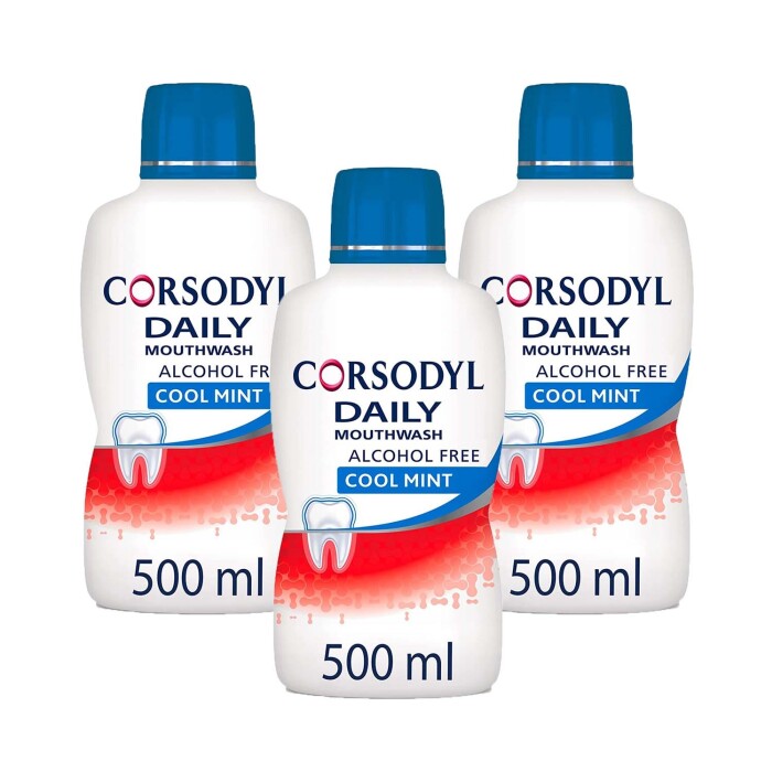 Corsodyl Daily Mouthwash Gum Care Alcohol Free Cool Mint