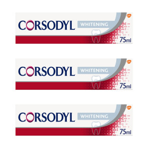 Corsodyl Whitening Gum Care Toothpaste Triple Pack