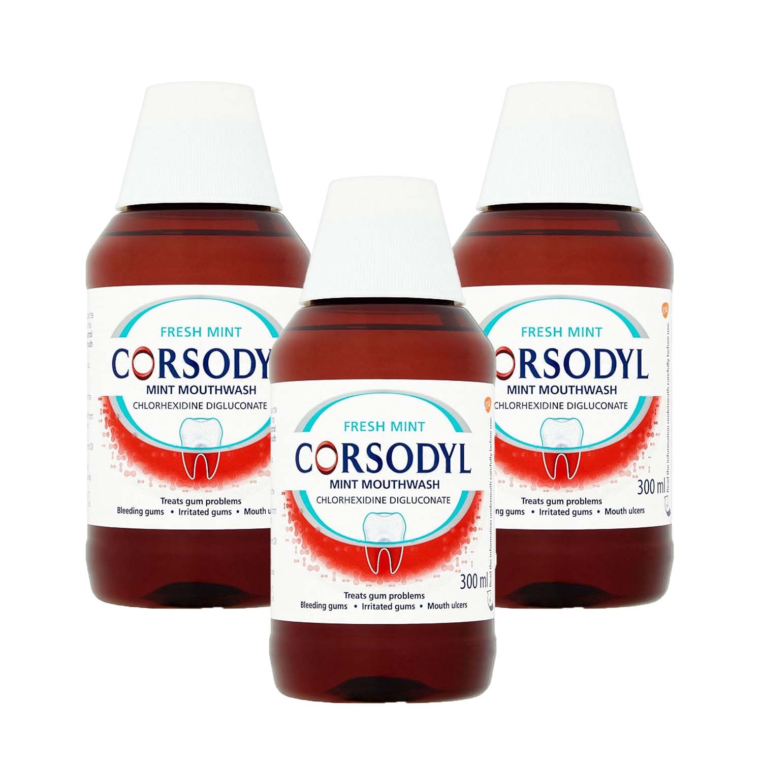 Corsodyl Mouthwash Mint Triple Pack