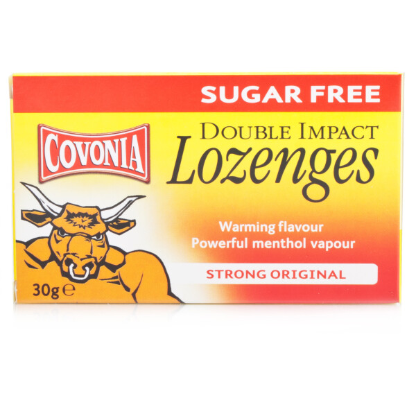 Covonia Double Impact Cough Lozenges Strong Original Sugar Free