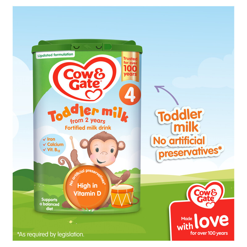 Cow & Gate 4 Toddler Milk Formula 2-3 Years