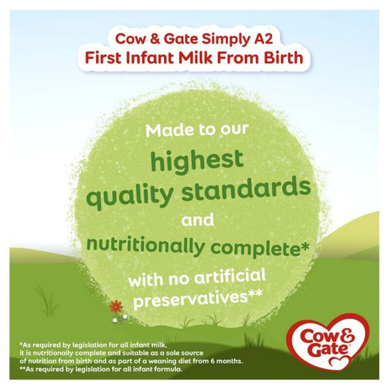 Cow & Gate A2 1 First Baby Milk Formula