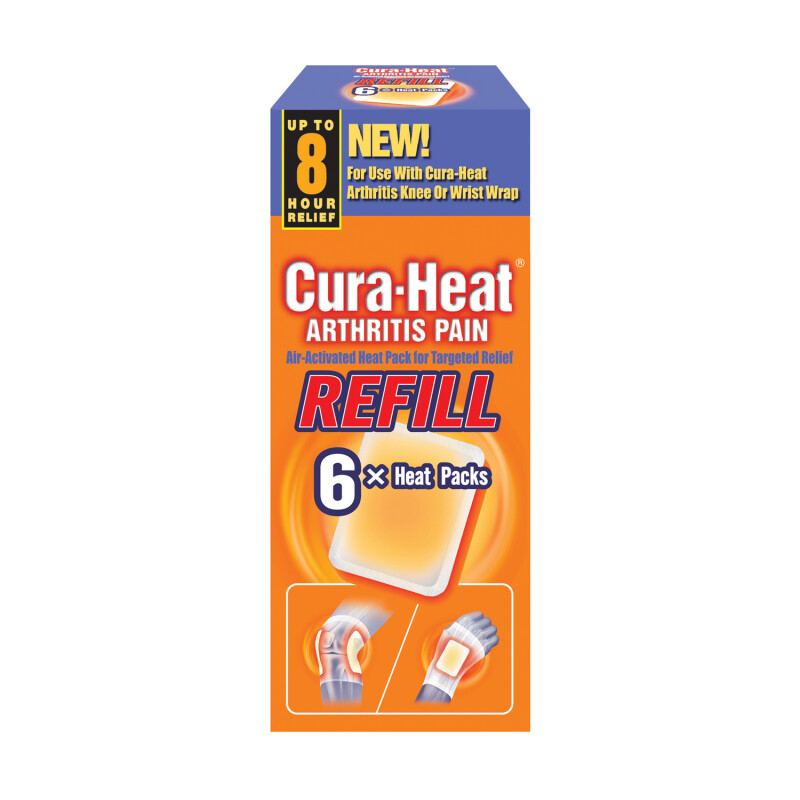 Cura Heat Arthritis Pain Refill 6 Patches
