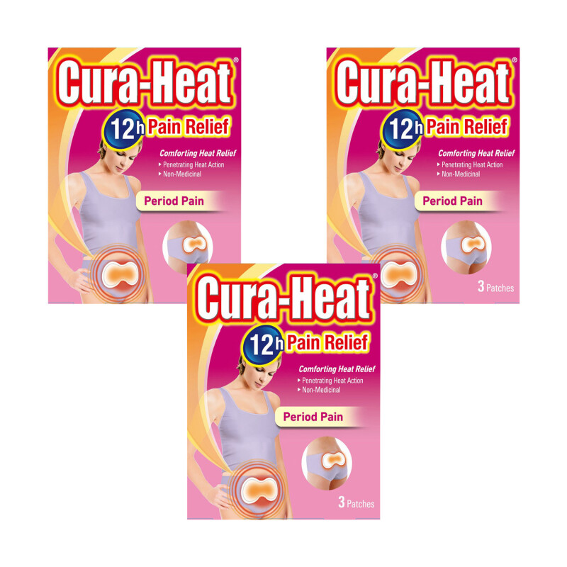 Cura-Heat Period Pain Triple Pack