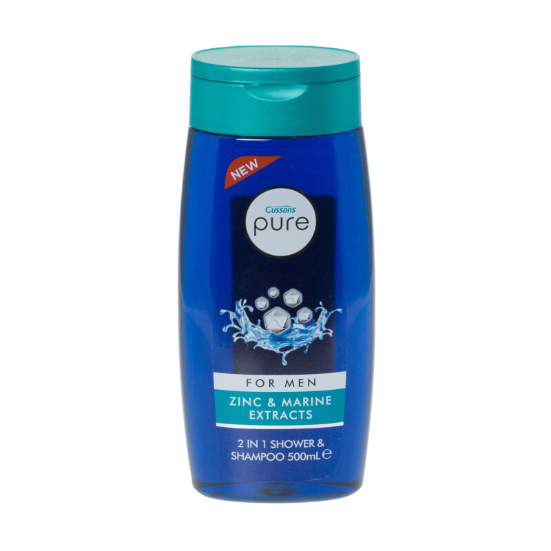 Cussons Pure Shower Gel For Men Zinc and Marine