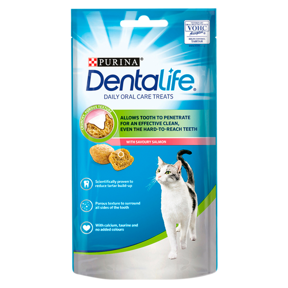 Dentalife Cat Dental Treats Salmon 40g 8pk