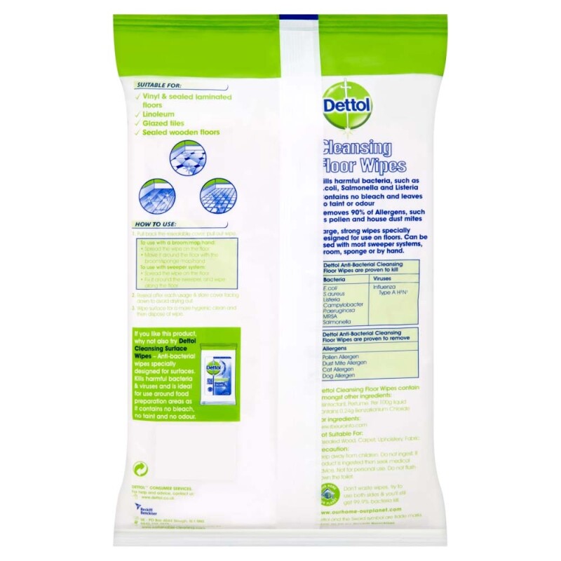 Dettol Anti-Bacterial Floor Cleaning Wipes