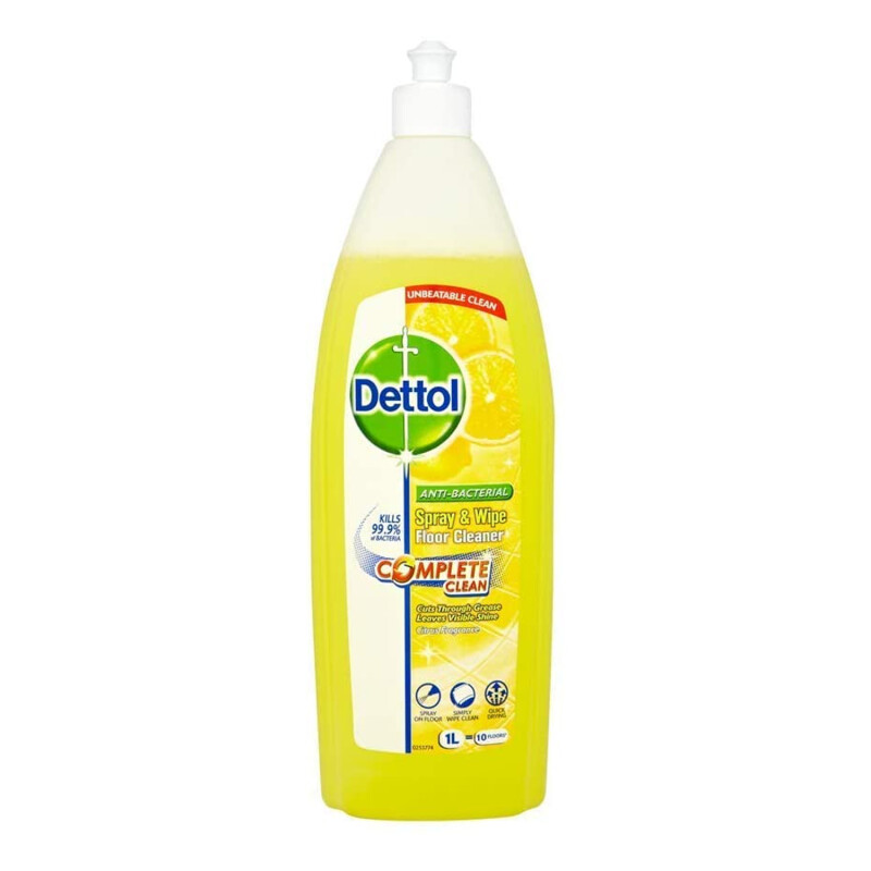 Buy Dettol Complete Clean AntiBacterial Spray and Wipe Floor Cleaner