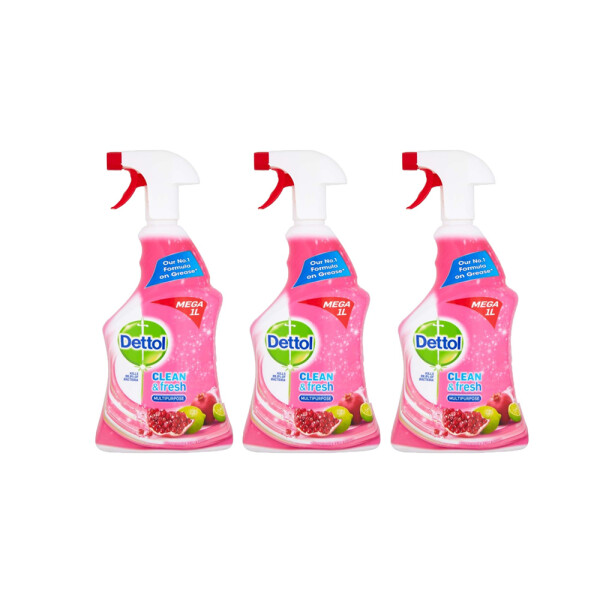  Dettol Power & Fresh Multi-Purpose Spray Pomogrenate & Lime Multipack