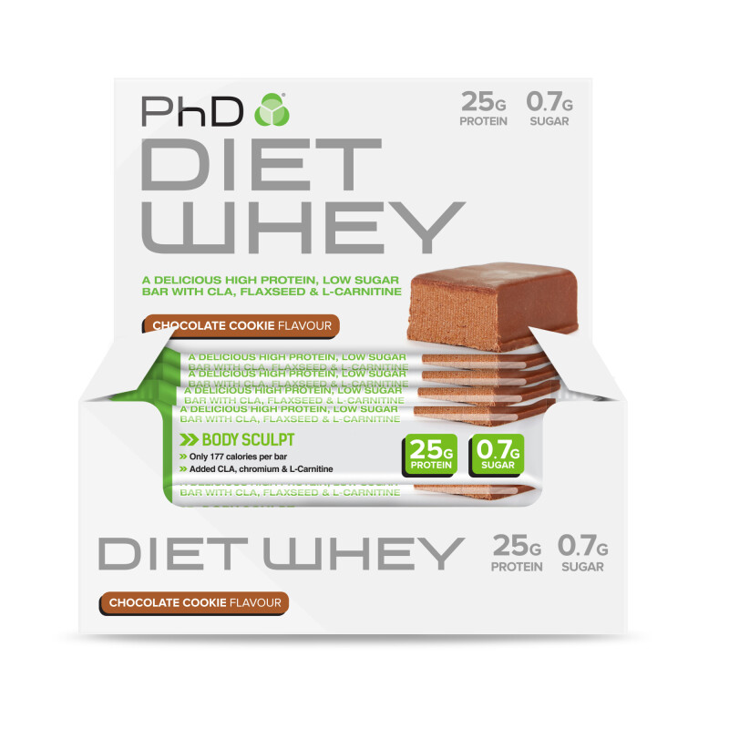 PhD Diet Whey Bars Choc Cookie