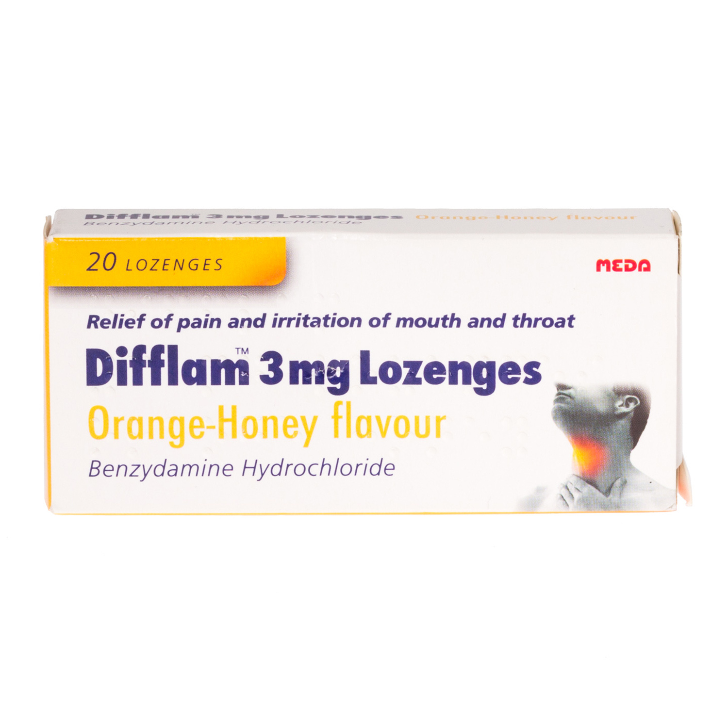 Difflam 3mg Lozenges Orange & Honey Flavour