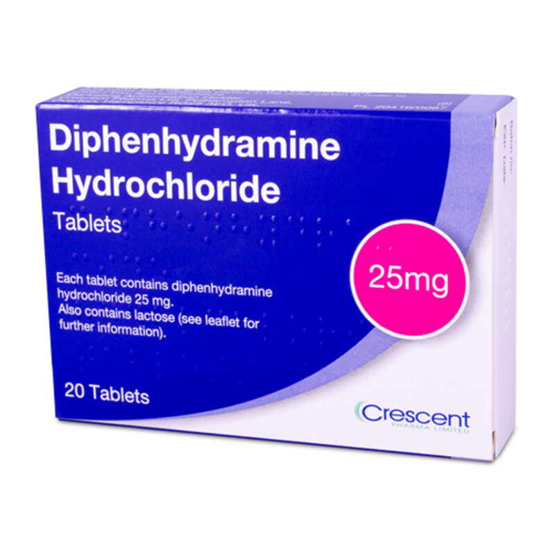 Diphenhydramine 25mg Tablets