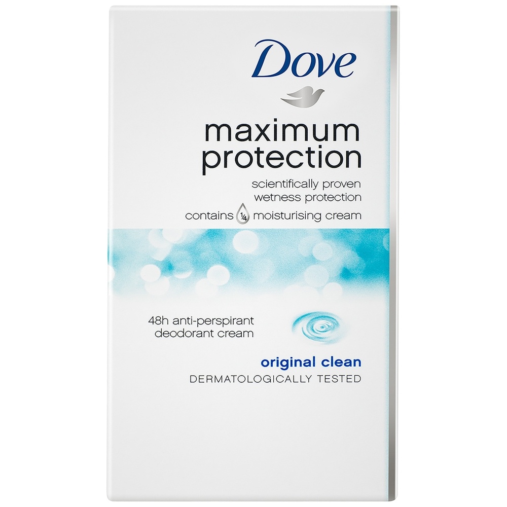 Dove Maximum Protection Anti-Perspirant Cream Stick Original Clean