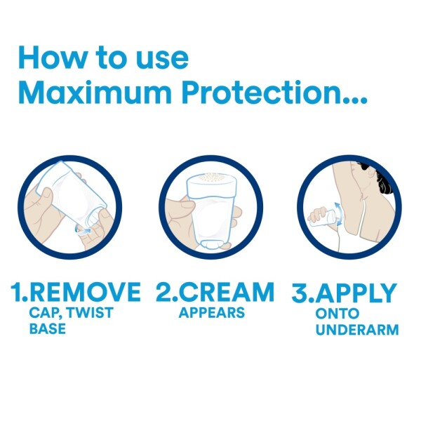 Dove Maximum Protection Anti-Perspirant Cream Stick Original Clean