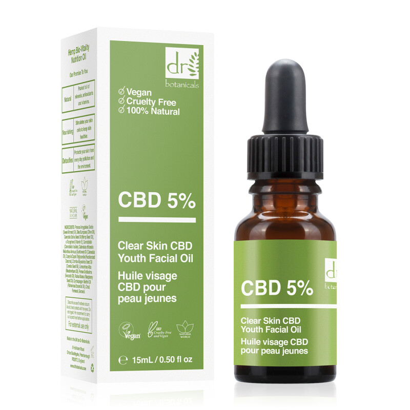 Dr Botanicals Apothecary Clear Skin Youth CBD Facial Oil