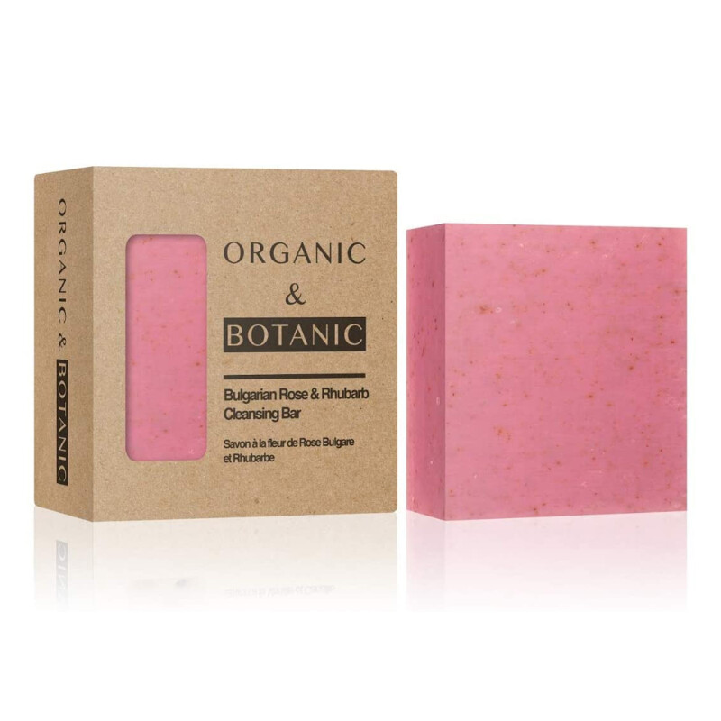 Dr Botanicals Organic & Botanic Bulgarian Rose & Rhubarb Cleansing Bar