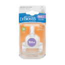 Dr Brown's Options + Level 4 Teat Twin Pack
