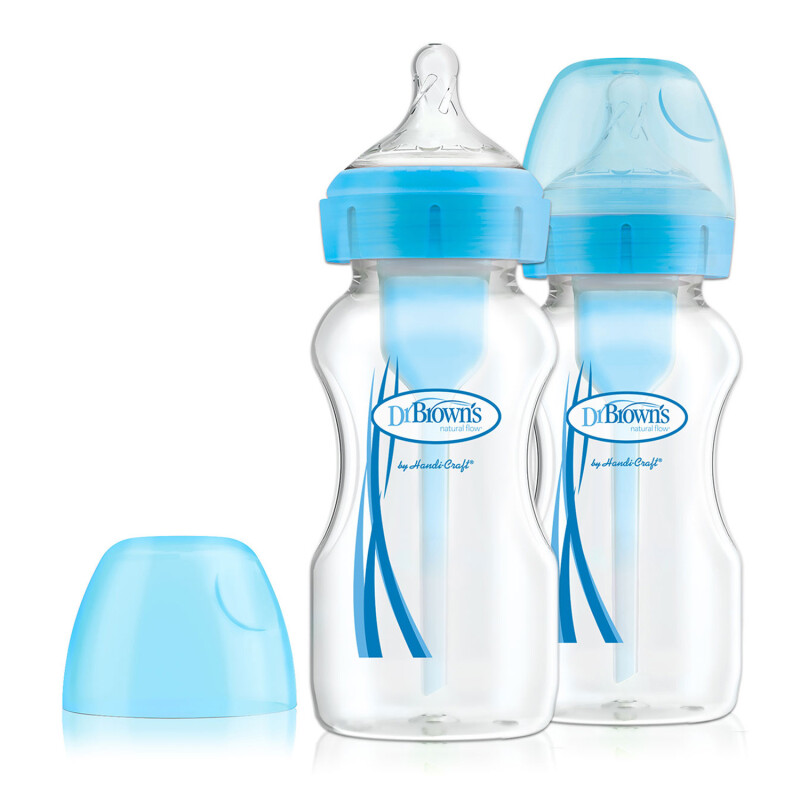 Dr Browns Options+ Anti-Colic Bottles Blue