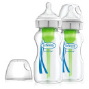 Dr Brown's Options+ Anti-Colic Glass Bottle Twin Pack