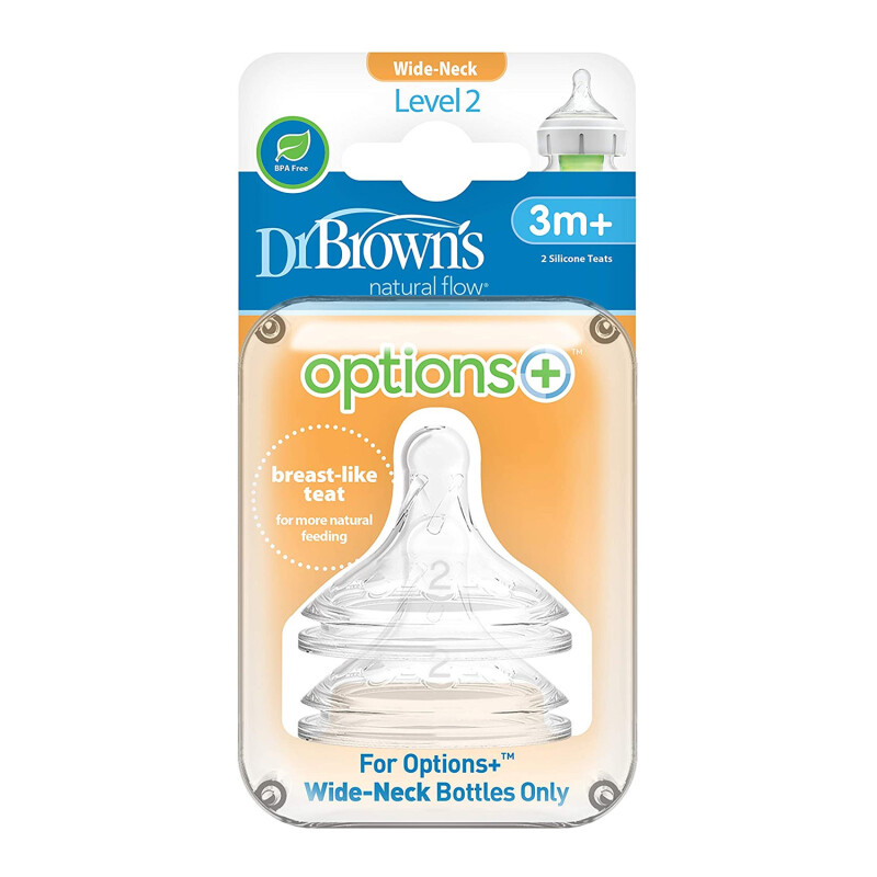 Dr Browns Options+ Anti-Colic Level 2 Teats