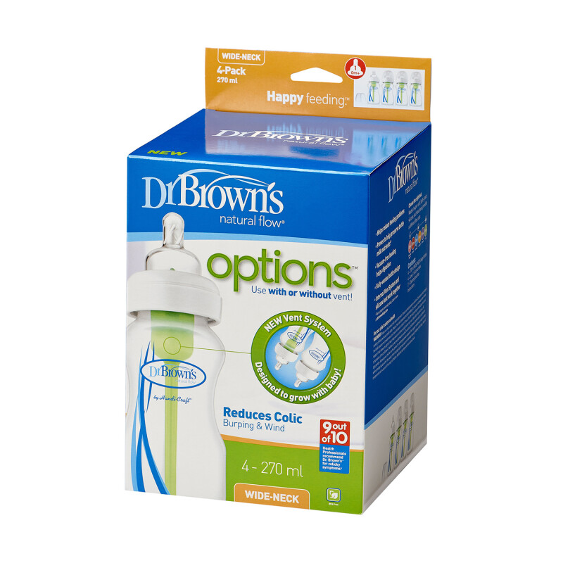 Dr Brown's Options Baby Bottles 4 Pack 270ml