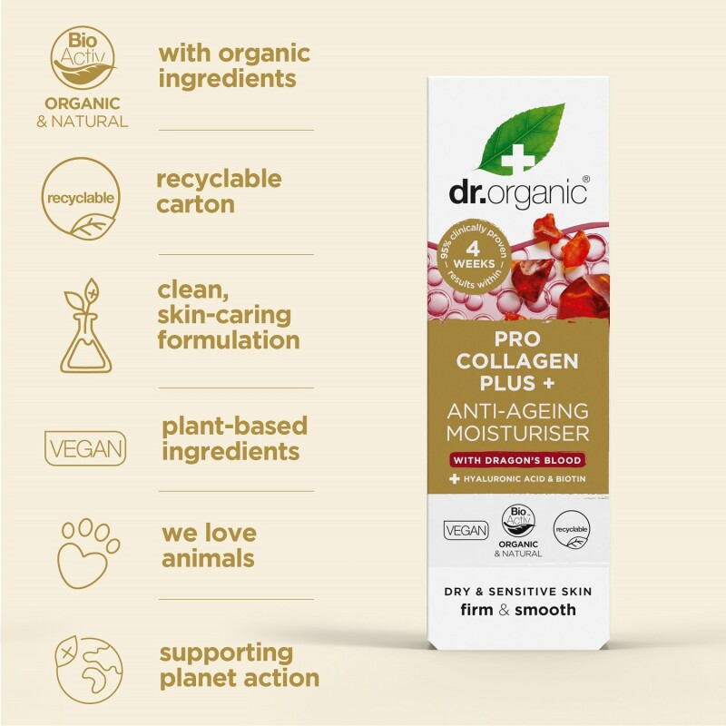 Dr Organic Pro Collagen Plus Dragons Blood 