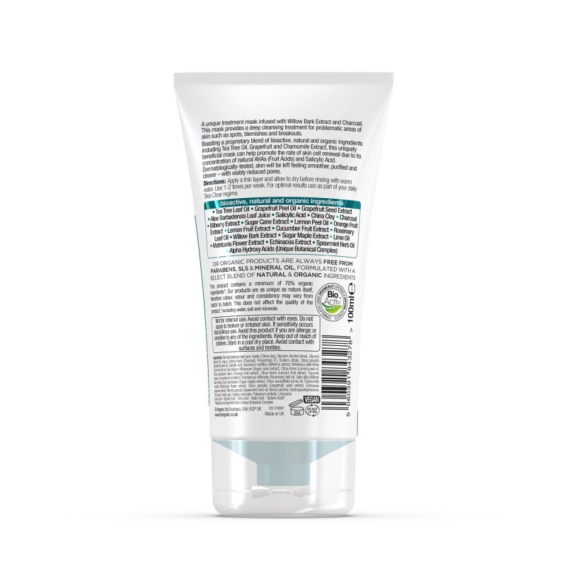 Dr Organic Skin Clear Charcoal Face Mask