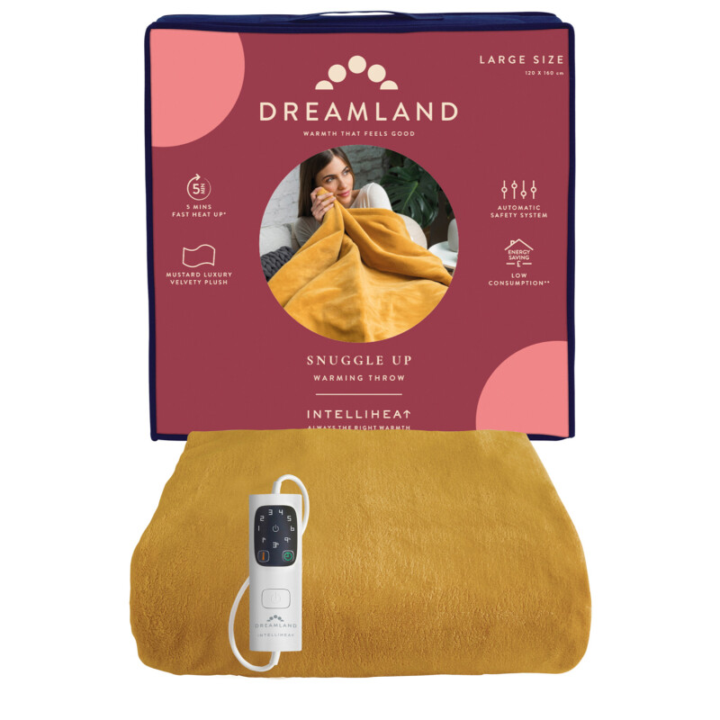 Dreamland Intelliheat Mustard Throw 
