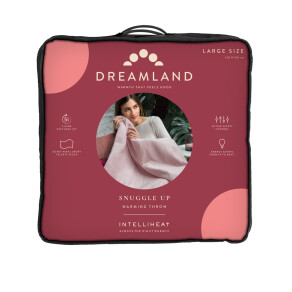 Dreamland Intelliheat Soft Pink Throw