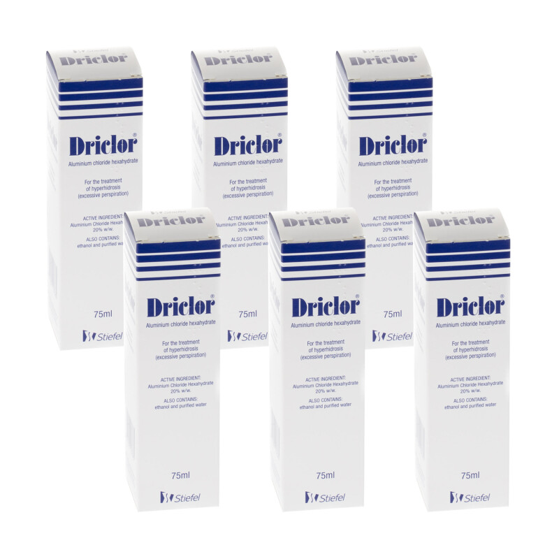Driclor Roll-On For Excessive Sweating 75ml 6 Pack