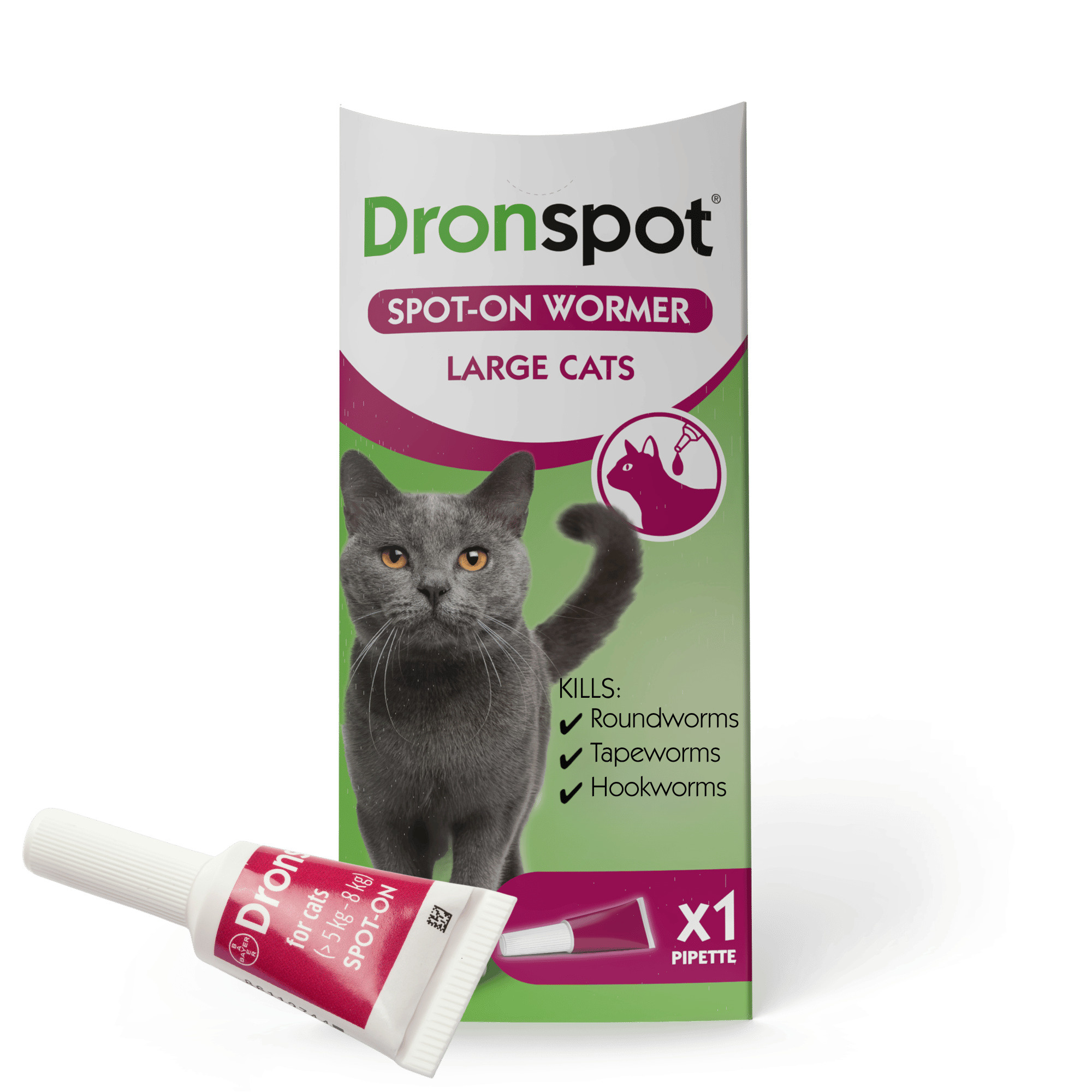 Dronspot Spot On Wormer for Cats 