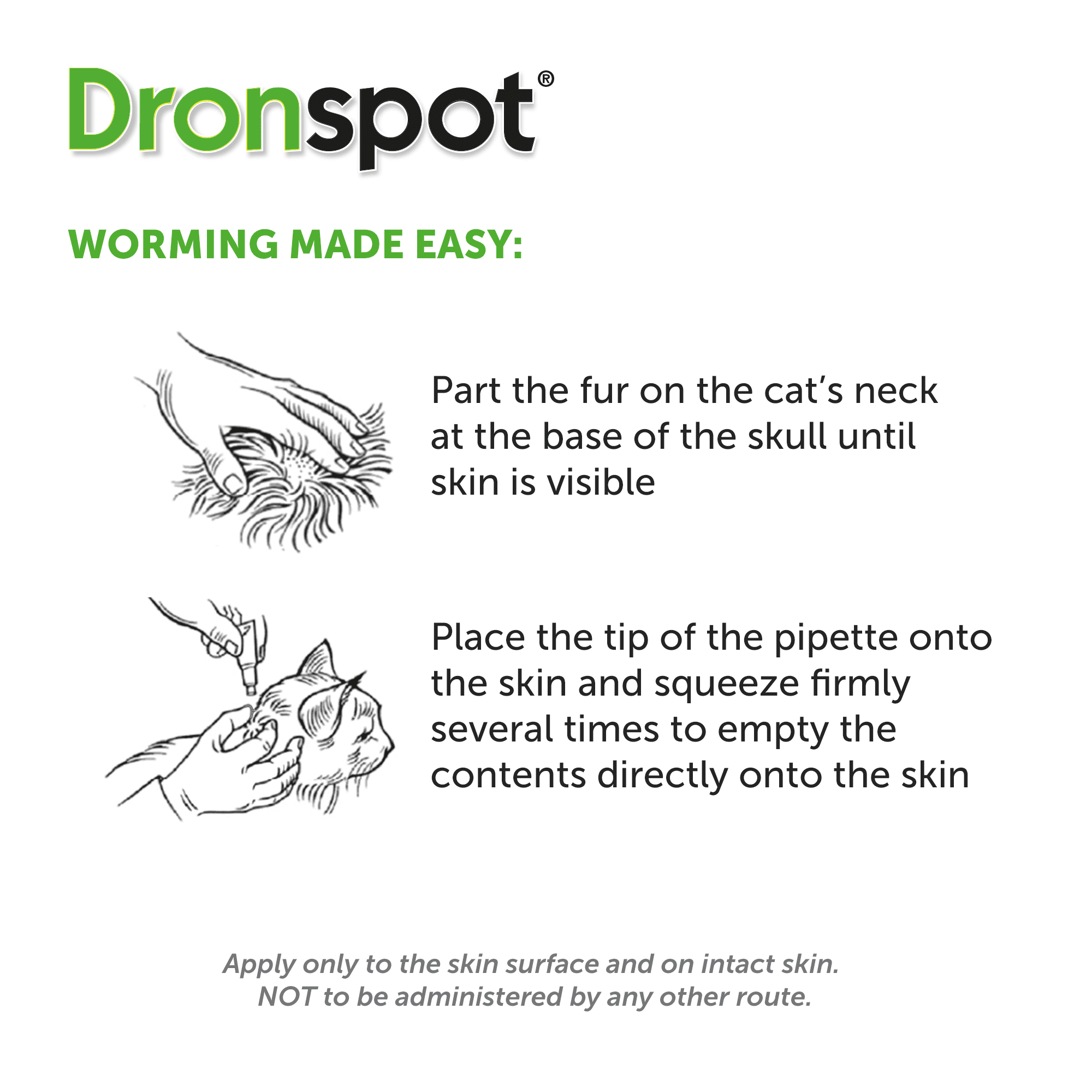 Dronspot Spot On Wormer for Cats 