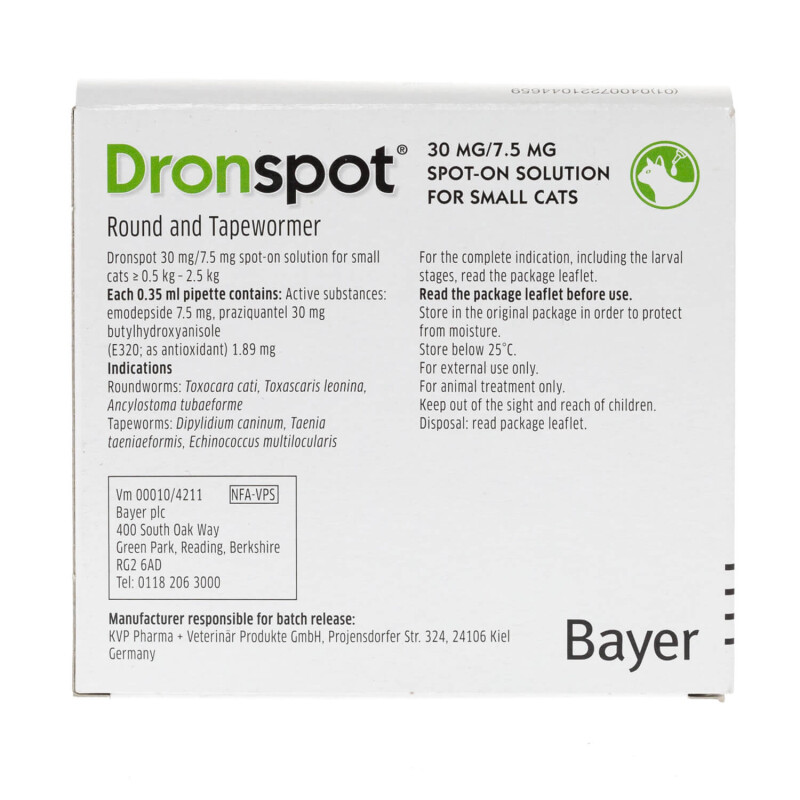 Dronspot Wormer For Small Cat