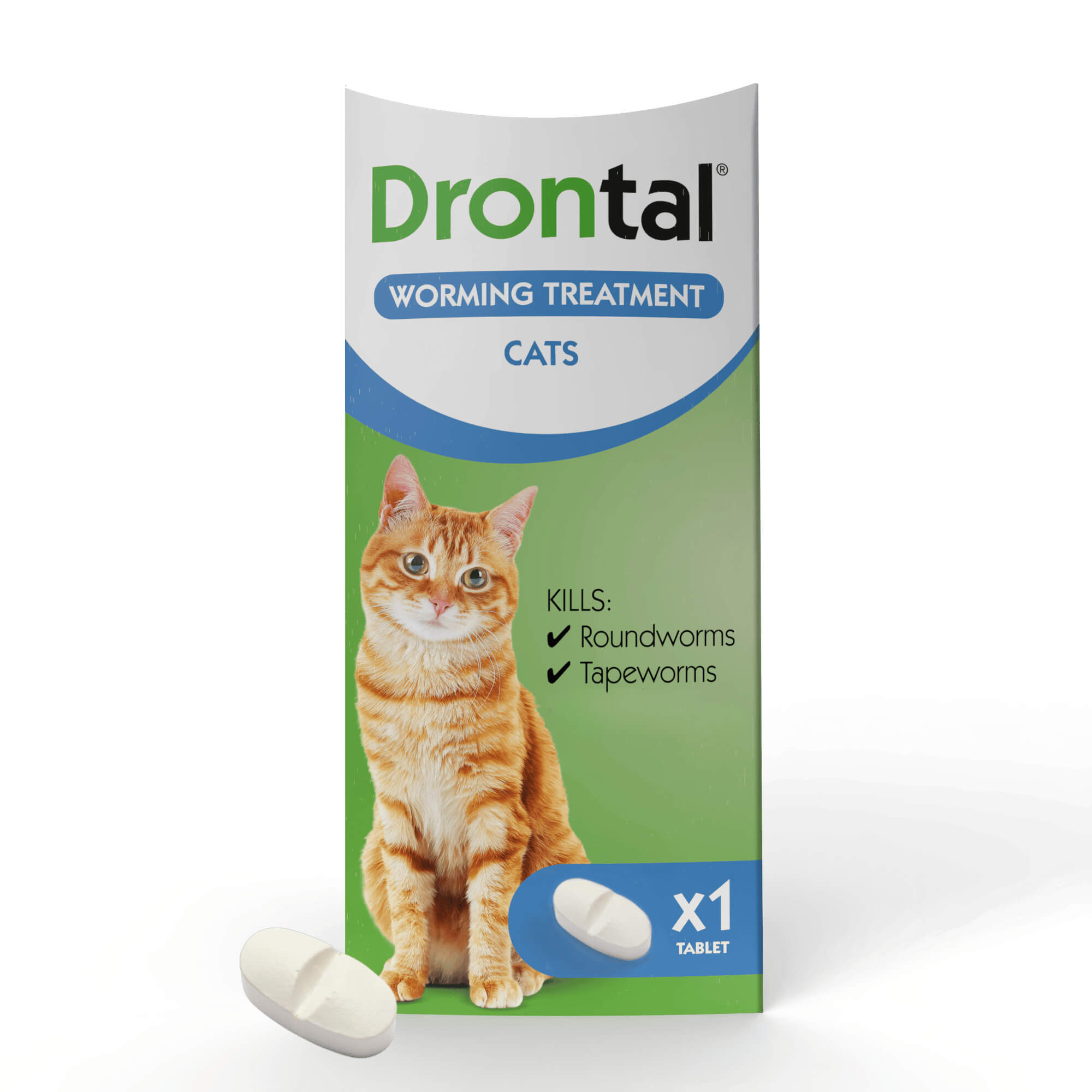 Drontal Wormer Tablets for Small & Medium Cats 