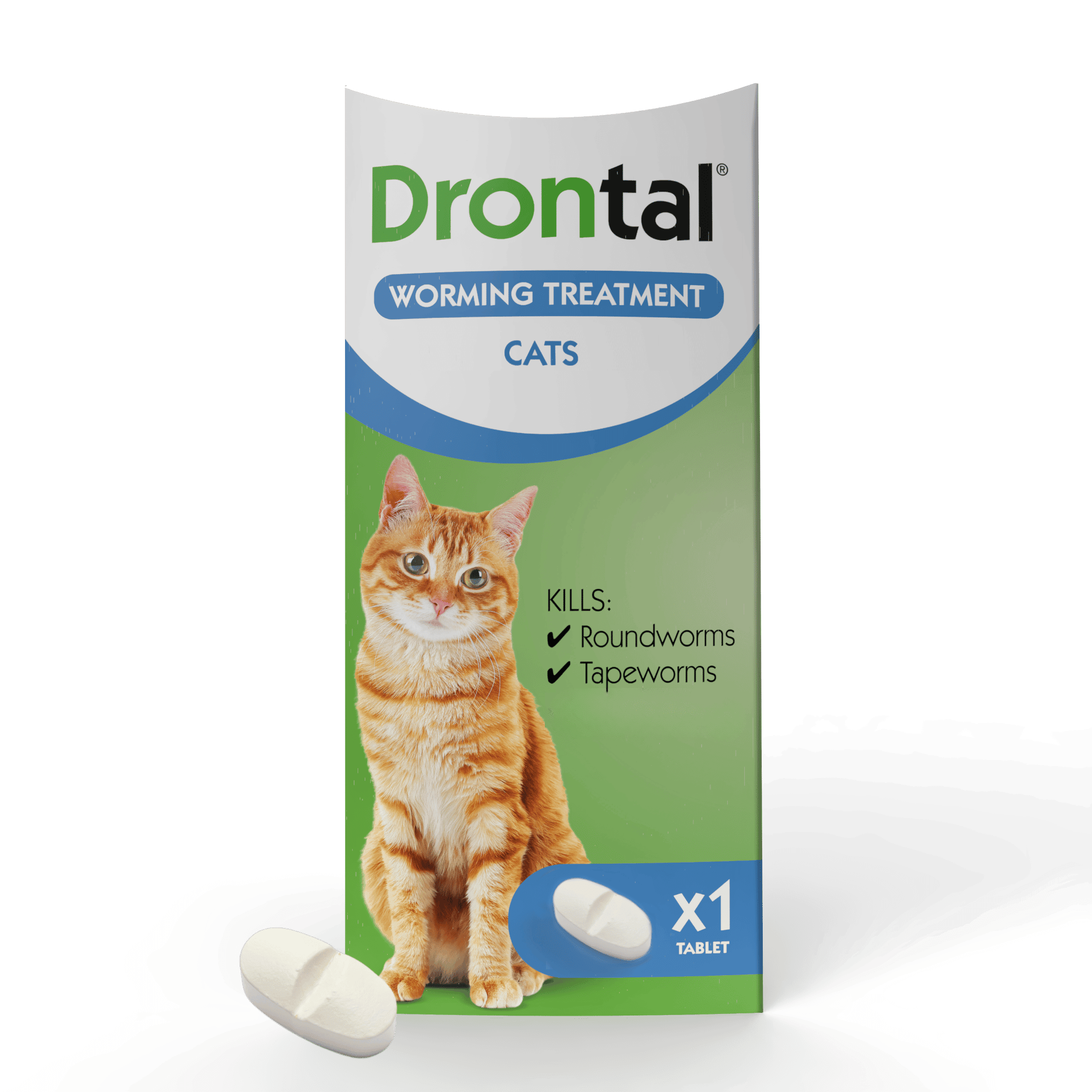 Drontal Wormer Tablets for Small & Medium Cats 