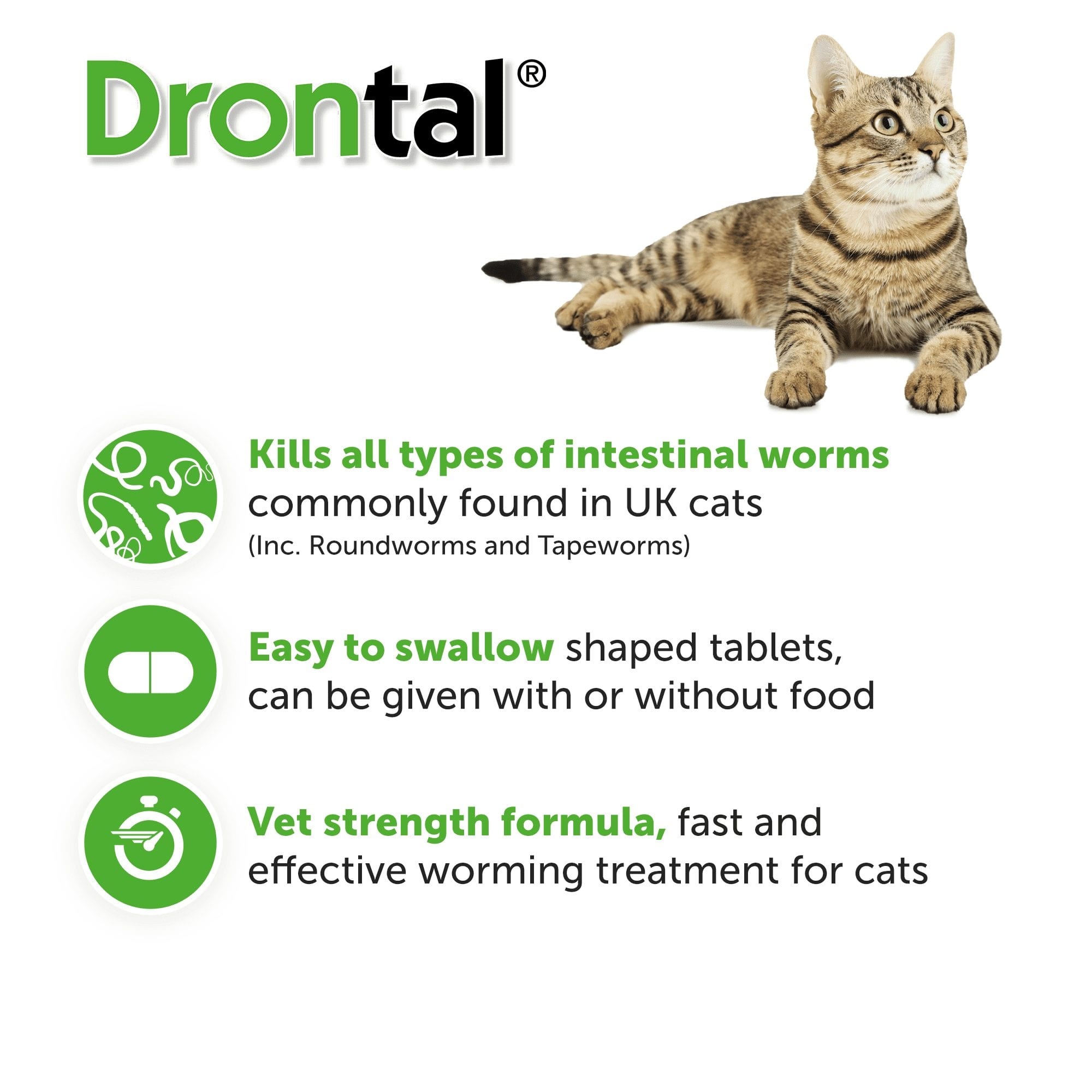 Drontal XL Wormer Tablets for Large Cats 