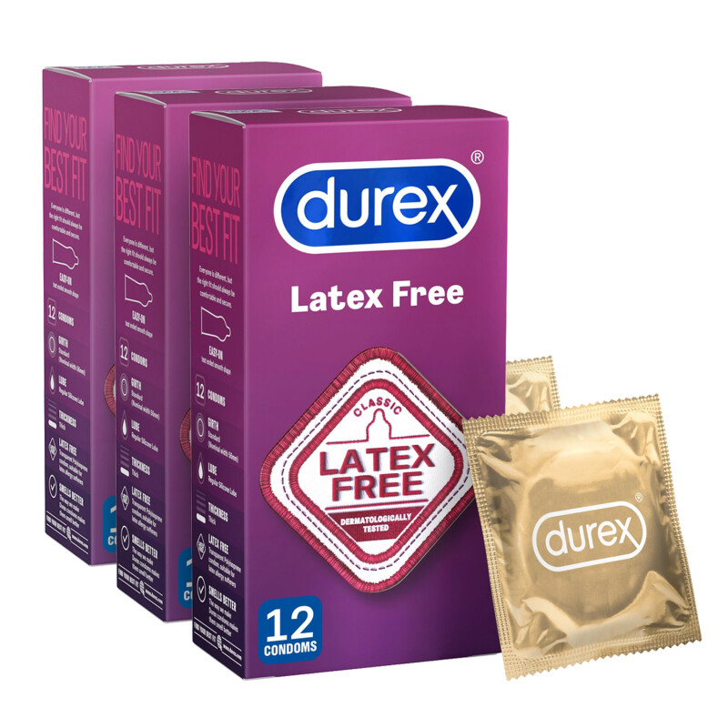 Durex Latex Free Condoms Triple Pack