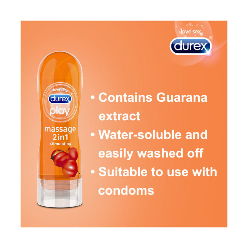 Buy Durex Play Stimulating 2 In1 Massage Gel 200ml Chemist Direct 8470