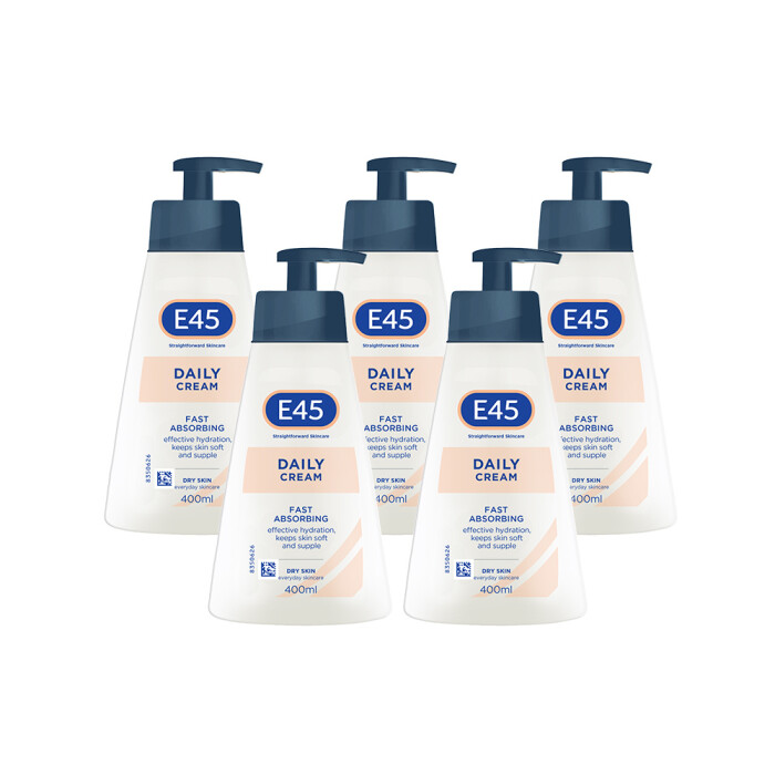 Image of E45 Daily Moisturiser Cream 5 Pack